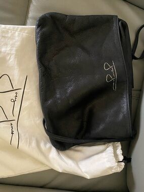 Joey James The Label Black Leather Crossbody Bag